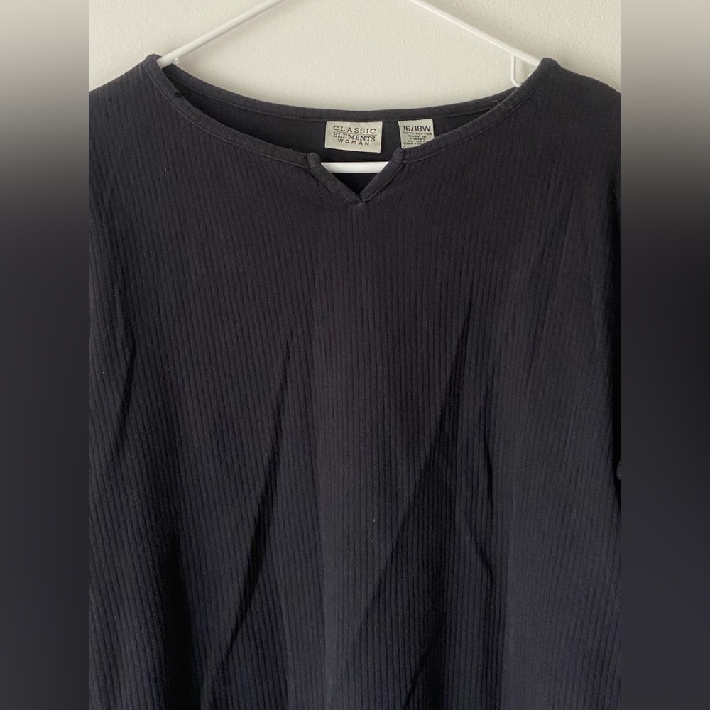Classic Elements Woman Knitted 3/4 Sleeve Top 16/18W - Picture 3 of 10